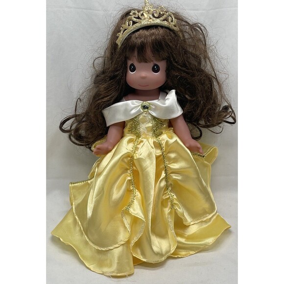 Disney CLASSIC BELLE IN YELLOW GOWN Precious Moments Doll Beauty & The Beast - Picture 1 of 16